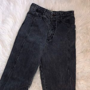 Black denim jeans
